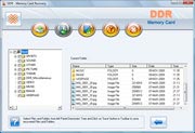 Memory card data recovery software screenshot