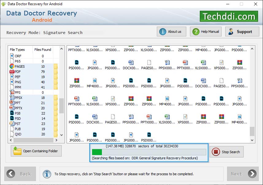 Data recovery is under progress