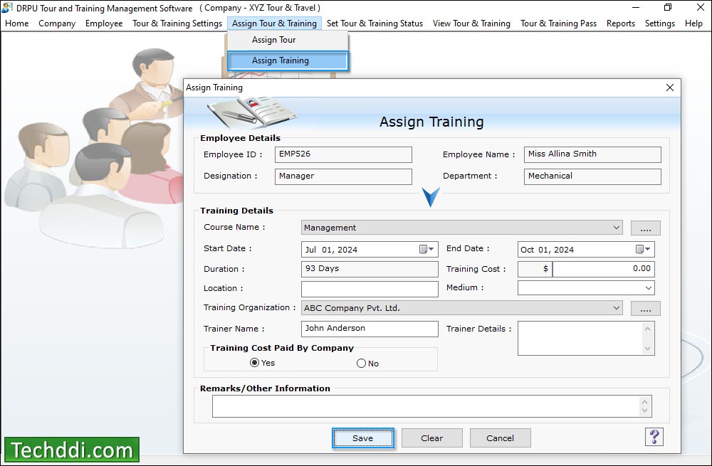 Assign training