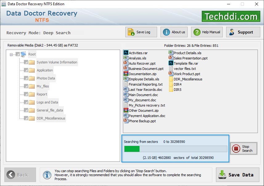 Data recovery is under progress