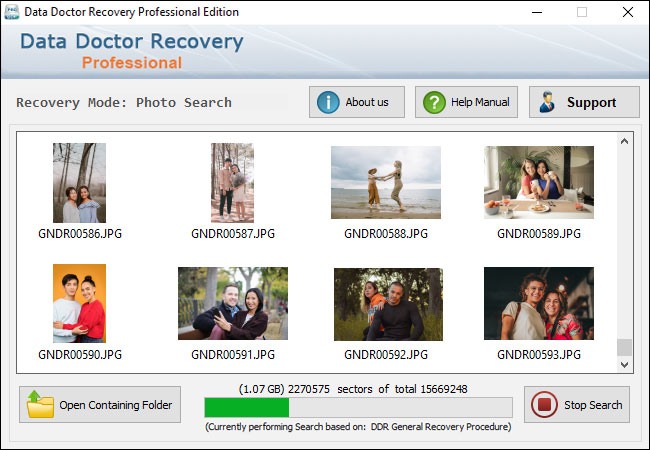 Data recovery software